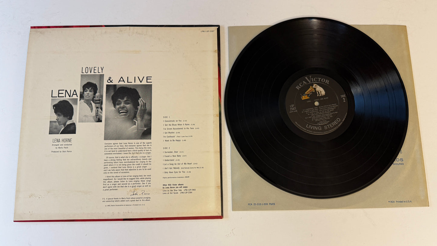 Lena Horne Lovely And Alive Used Vinyl LP VG+\VG+