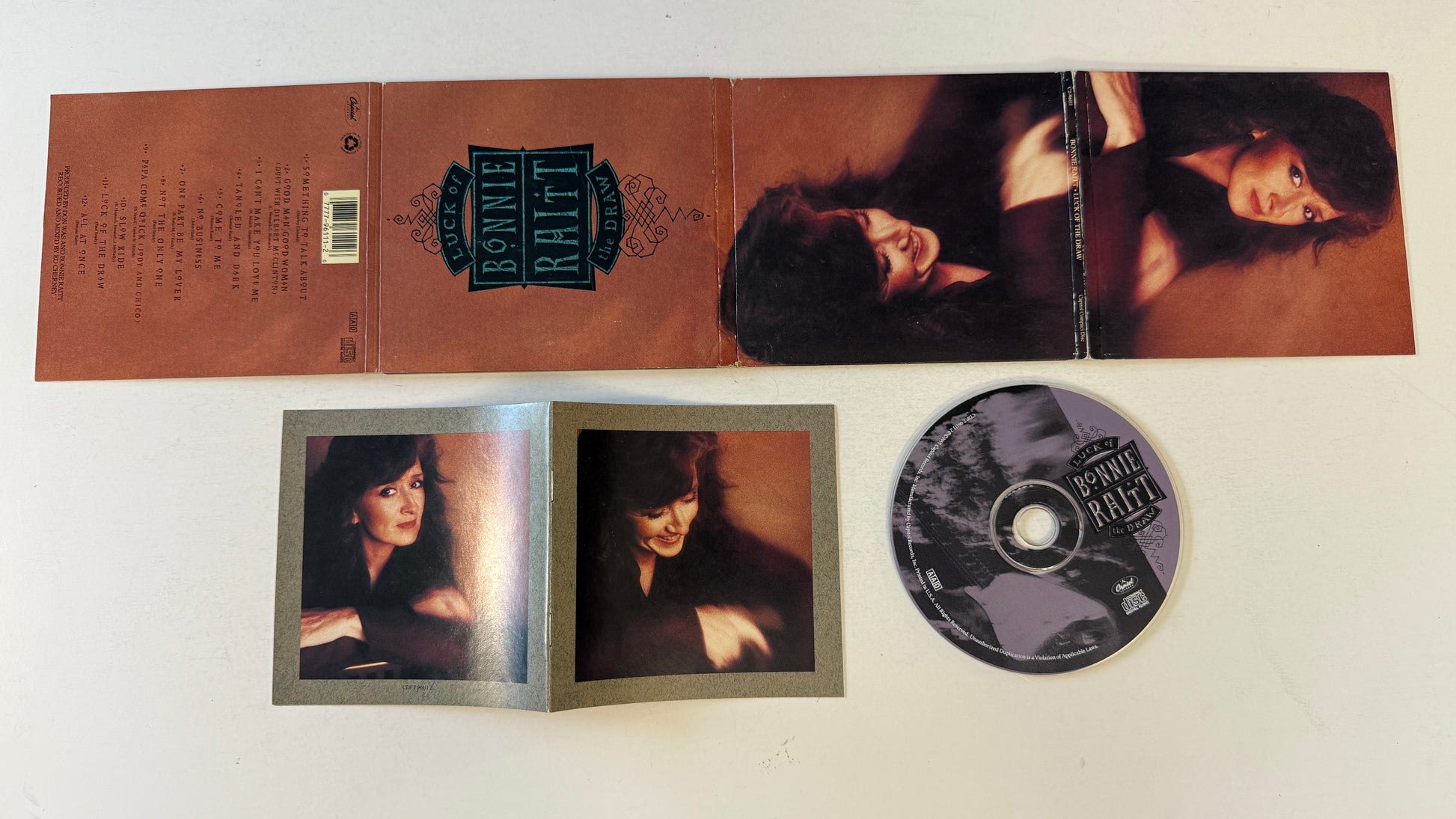 Bonnie Raitt Luck Of The Draw Used CD VG+\VG+