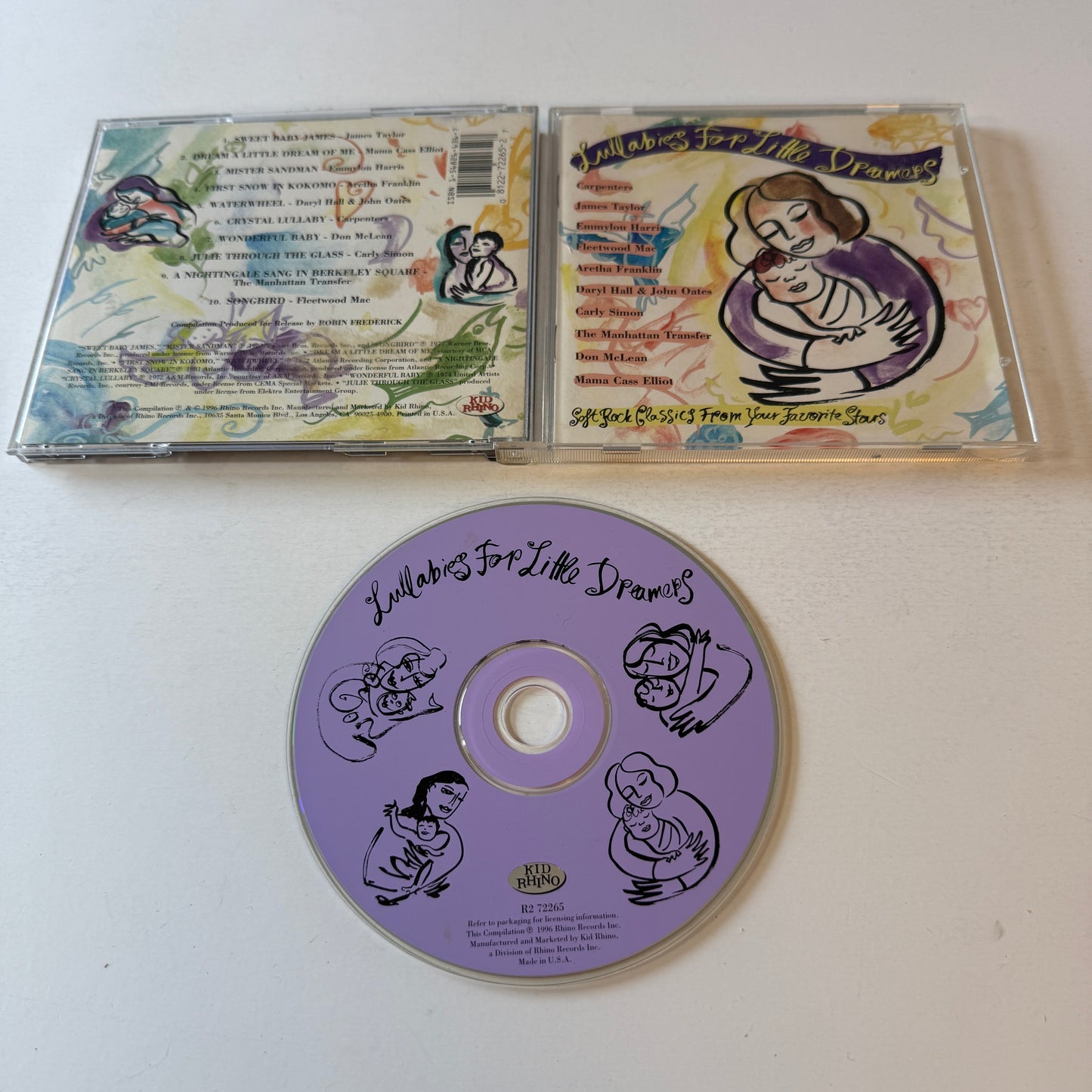 Various Lullabies for Little Dreamers: Soft Rock Classics from Your Favorite Stars Used CD VG+\VG+