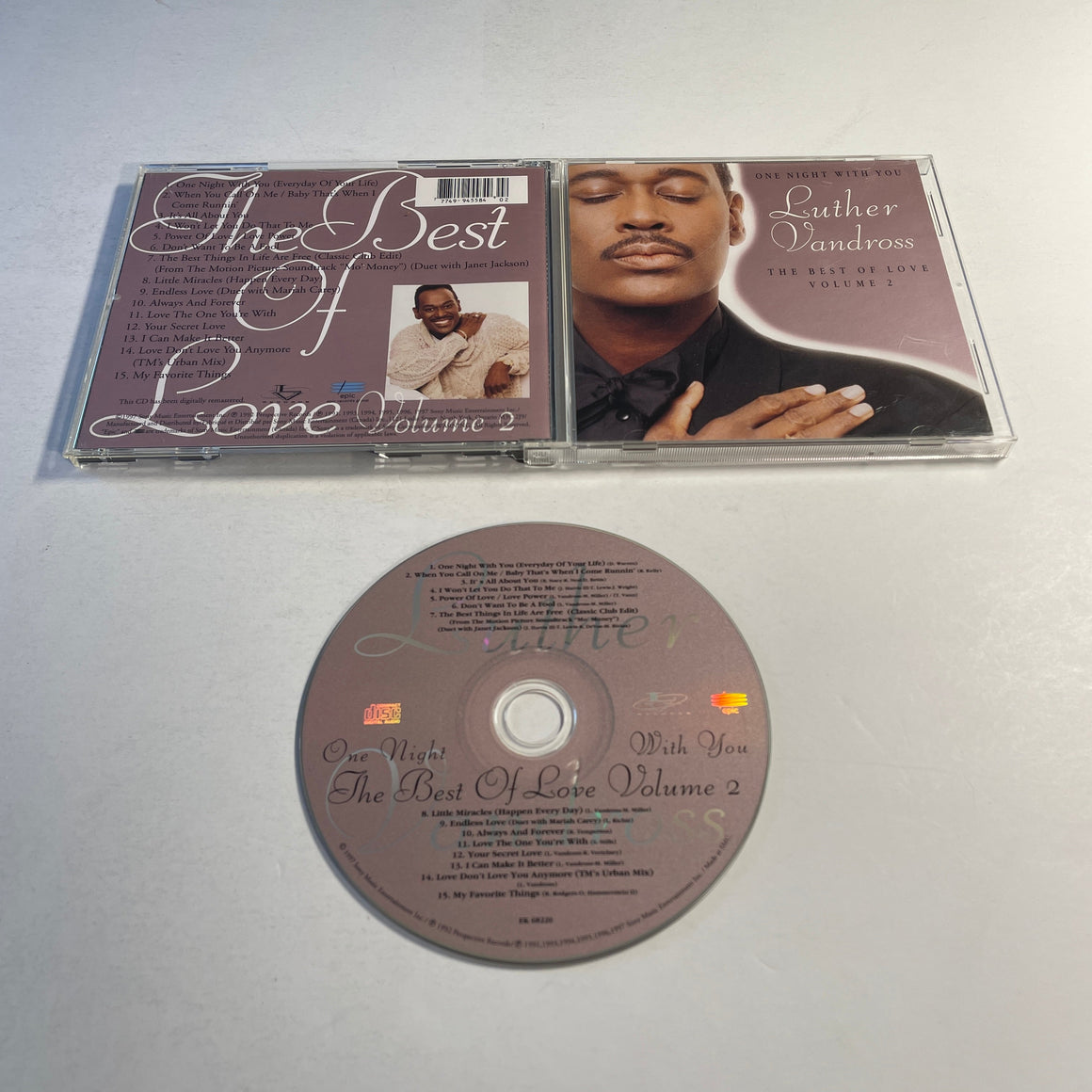 Luther Vandross One Night With You - The Best Of Love Volume 2 Used CD VG+\VG+