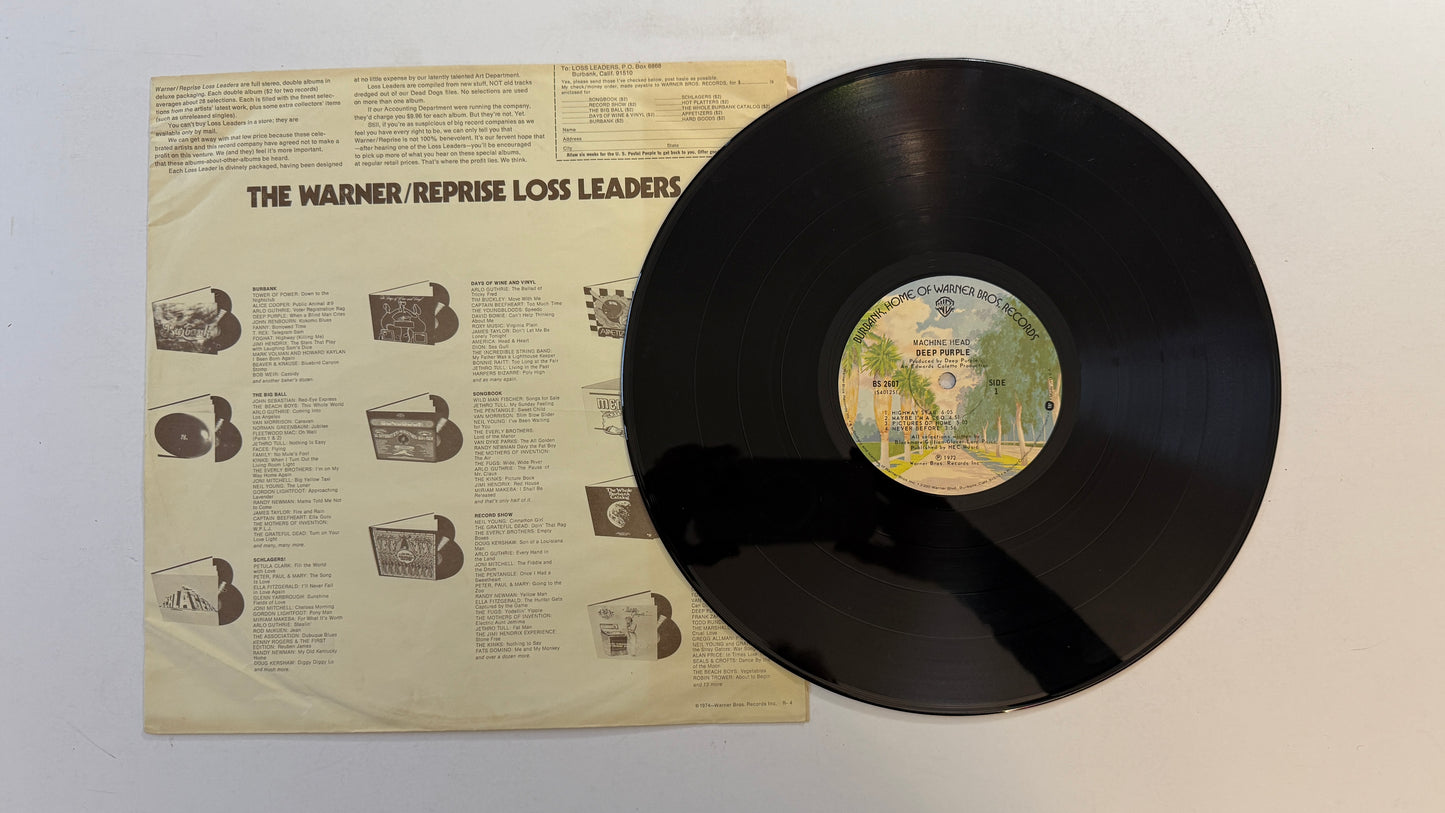 Deep Purple Machine Head Used Vinyl LP VG+\VG