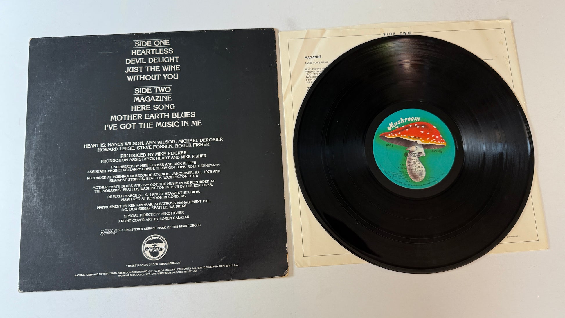 Heart Magazine Used Vinyl LP VG+\VG