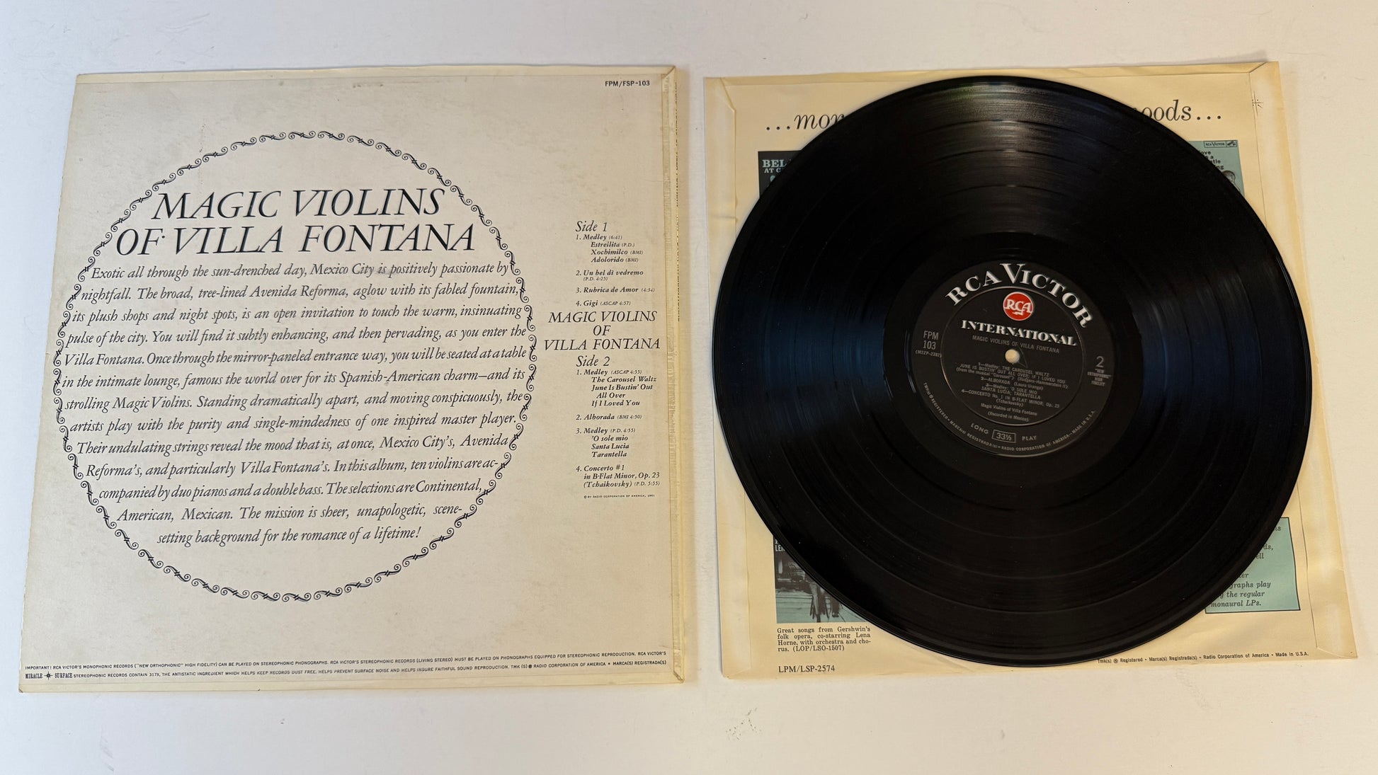 Los Violines Magicos De Villafontana Magic Violins Of Villa Fontana Used Vinyl LP VG+\VG+