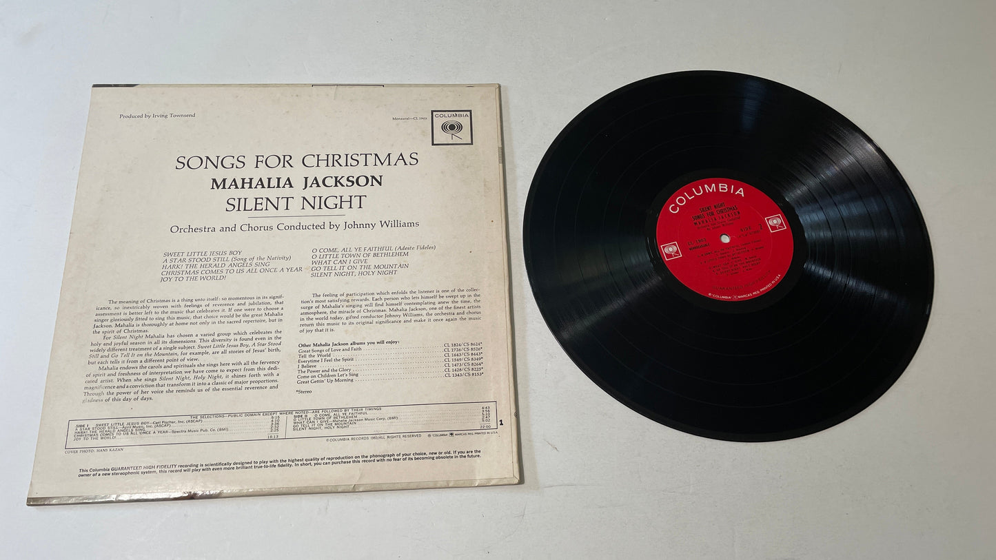 Mahalia Jackson Silent Night - Songs For Christmas Used Vinyl LP VG+\VG+