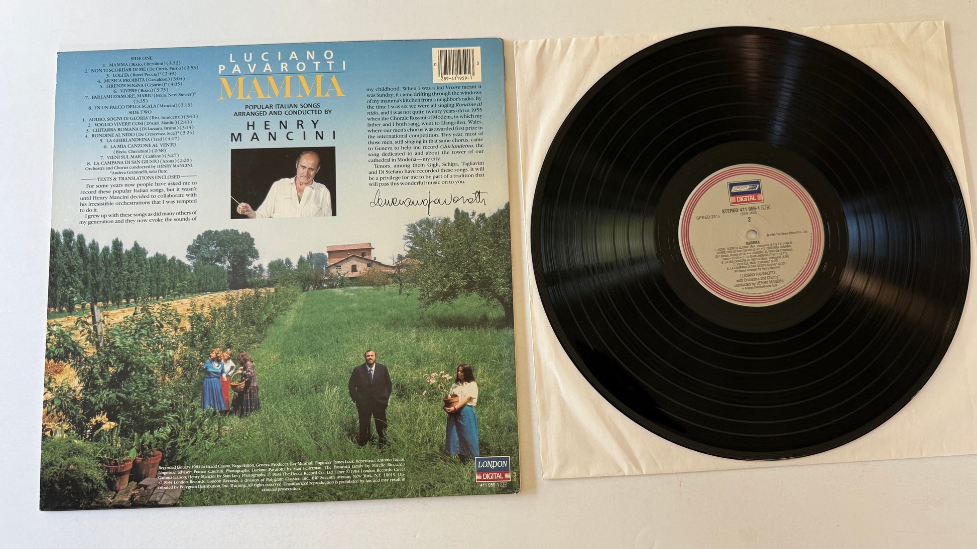 Luciano Pavarotti Mamma Used Vinyl LP VG+\VG+