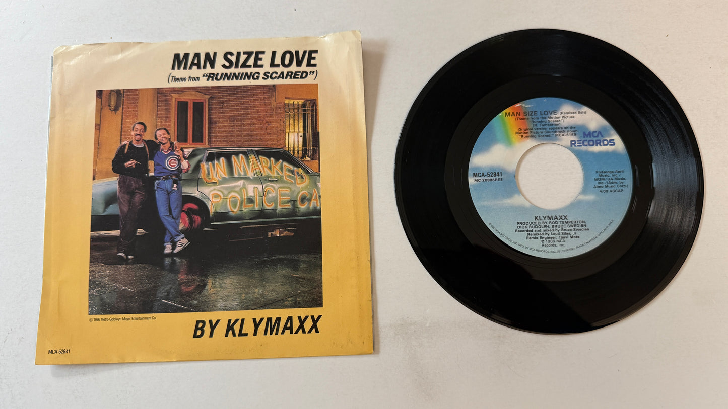 Klymaxx Man Size Love Used 45 RPM 7" Vinyl VG+\