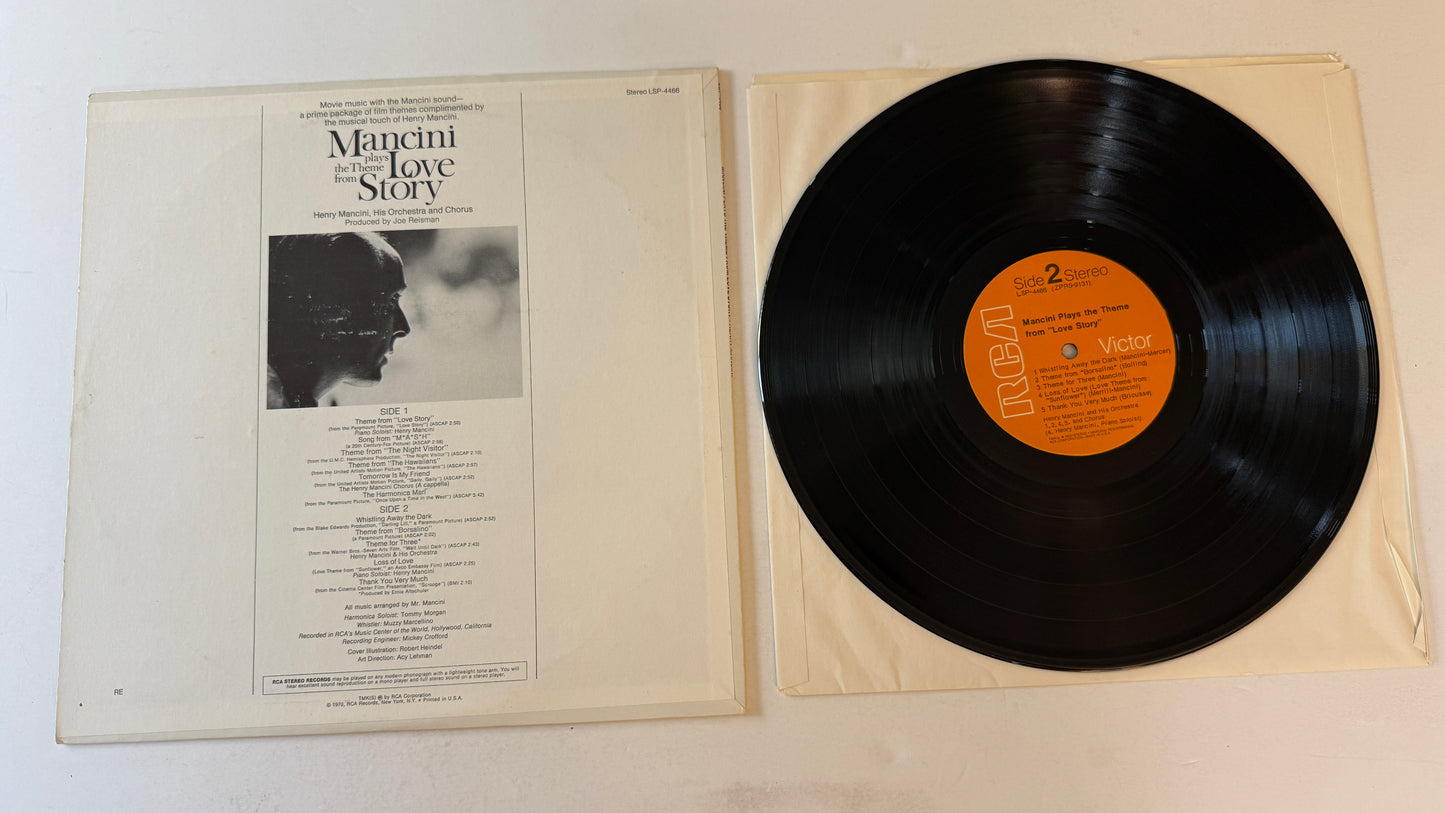 Henry Mancini Mancini Plays The Theme From "Love Story" Used Vinyl LP VG+\VG+
