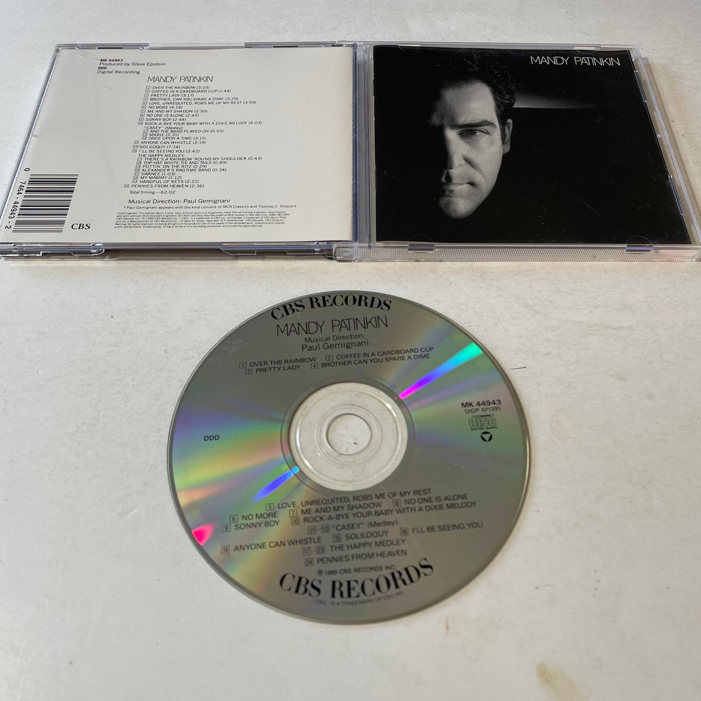 Mandy Patinkin Mandy Patinkin Used CD VG+\VG+