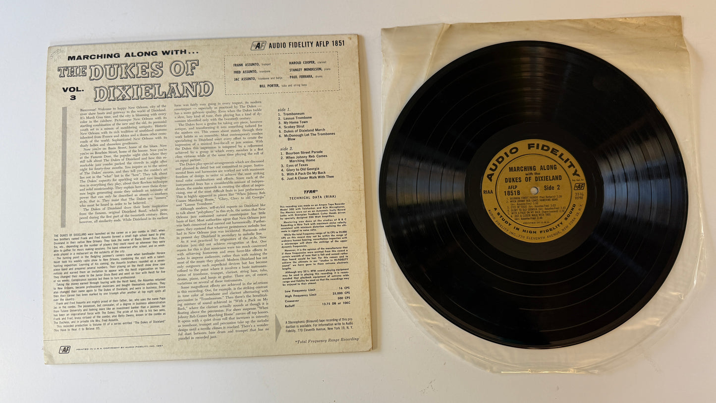The Dukes Of Dixieland Marching Along With...The Dukes Of Dixieland Vol. 3...You Have To Hear It To Believe It Used Vinyl LP VG\VG