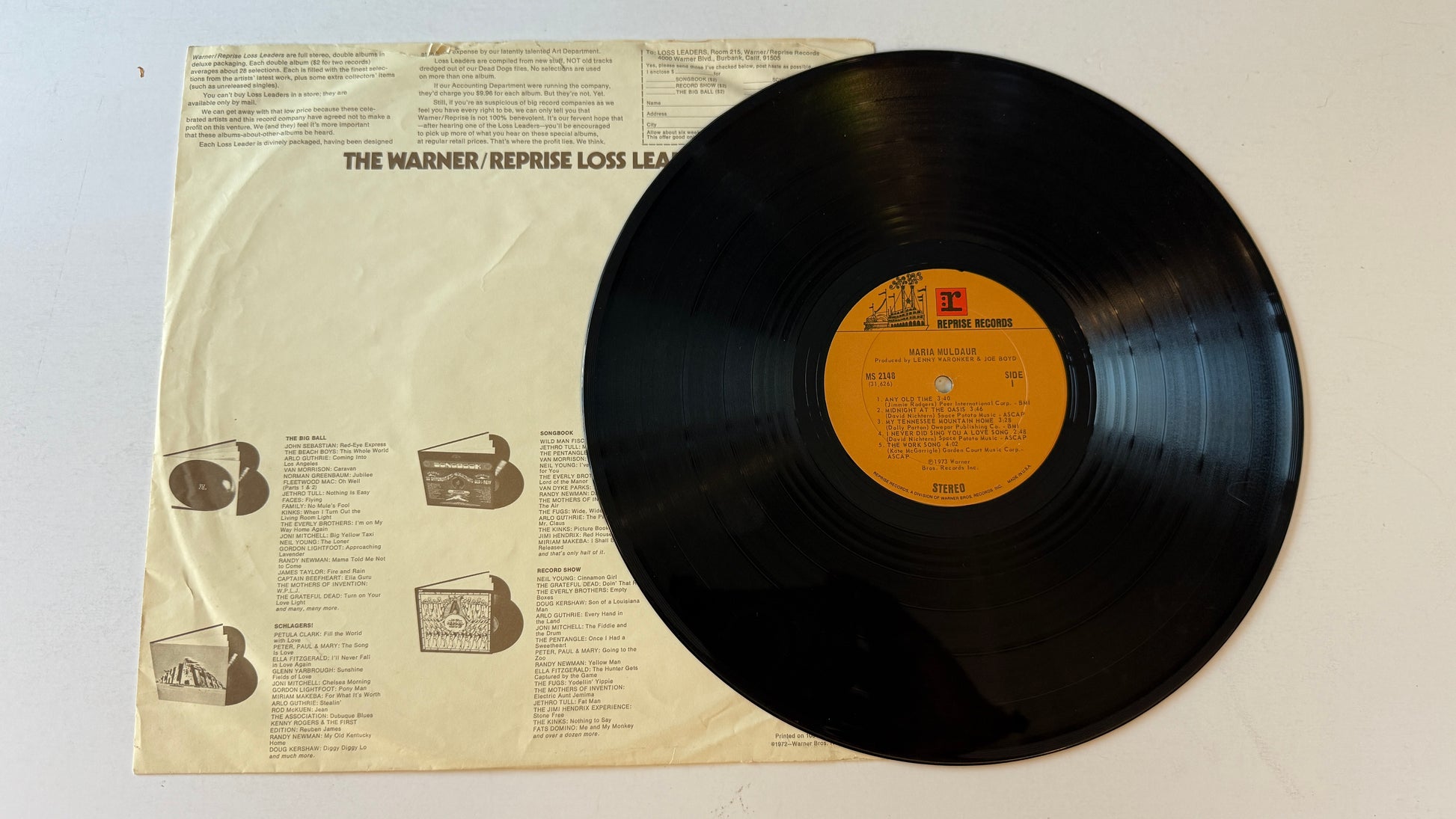 Maria Muldaur Maria Muldaur Used Vinyl LP VG+\VG