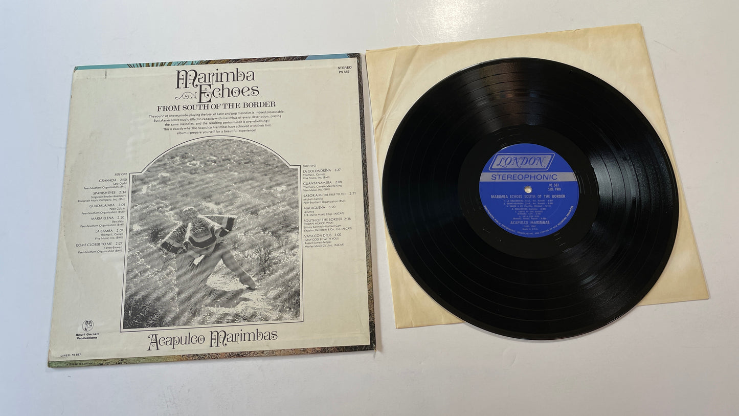 Acapulco Marimbas Marimba Echoes From South Of The Border Used Vinyl LP VG+\VG+