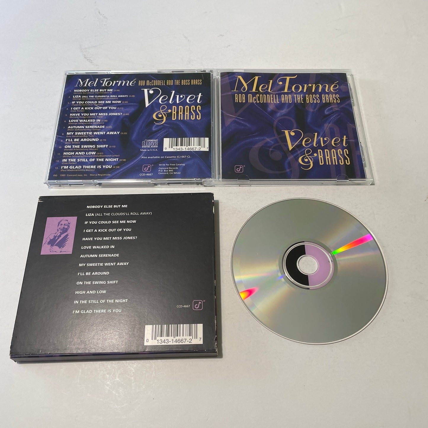 Mel Tormé Velvet & Brass Used CD VG\VG+ Silver