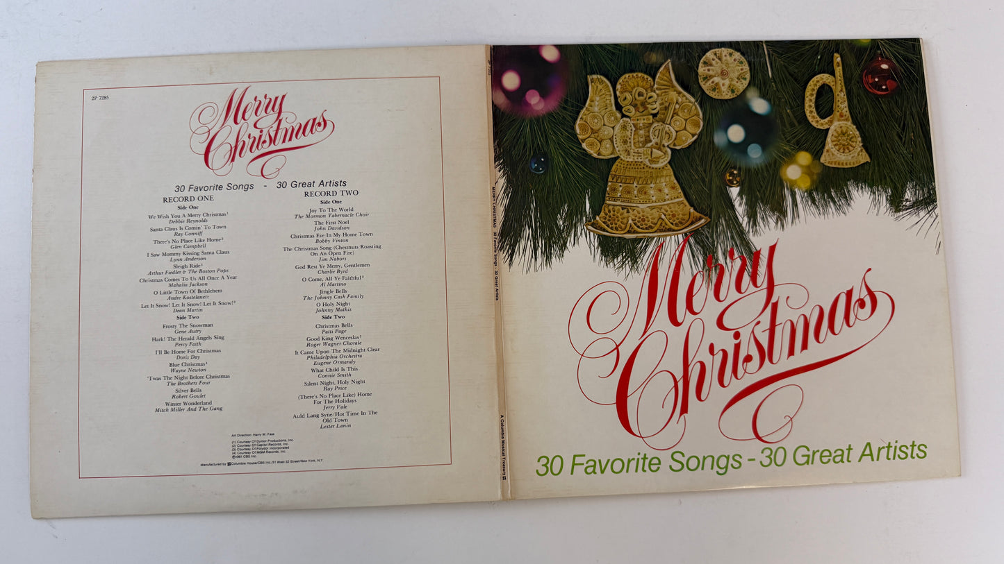 Various Merry Christmas 30 Favorite Songs 30 Great Artists Used Vinyl 2LP VG+\VG+