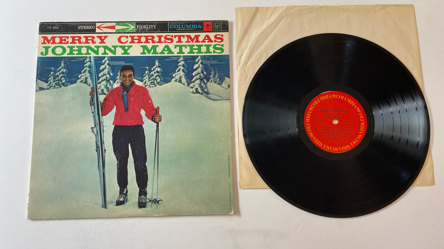 Johnny Mathis Merry Christmas Used Vinyl LP VG+\VG