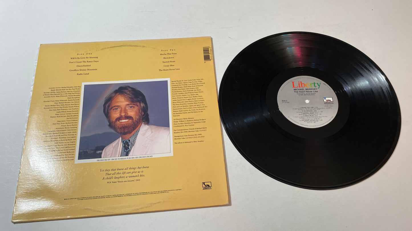 Michael Martin Murphey The Heart Never Lies Used Vinyl LP VG+\VG+