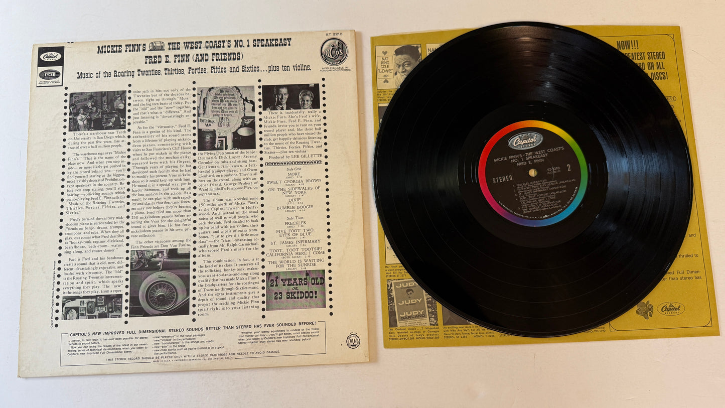 Fred E. Finn Mickie Finn's - The West Coast's No. 1 Speakeasy Used Vinyl LP VG+\VG+