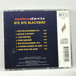 Miles Davis ‎ Bye Bye Blackbird Used CD VG+\VG+