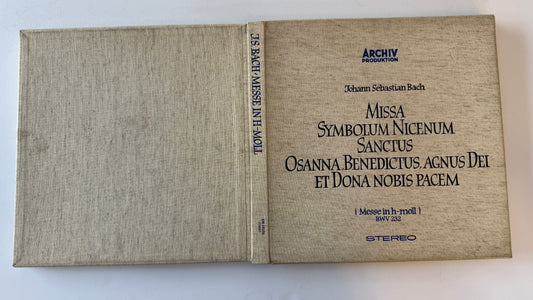 Johann Sebastian Bach Missa Symbolum Nicenum Sanctus Osanna, Benedictus, Agnus Dei Et Dona Nobis Pacem (Messe In H-Moll) BWV 232 Used Vinyl Box Set VG+\VG+