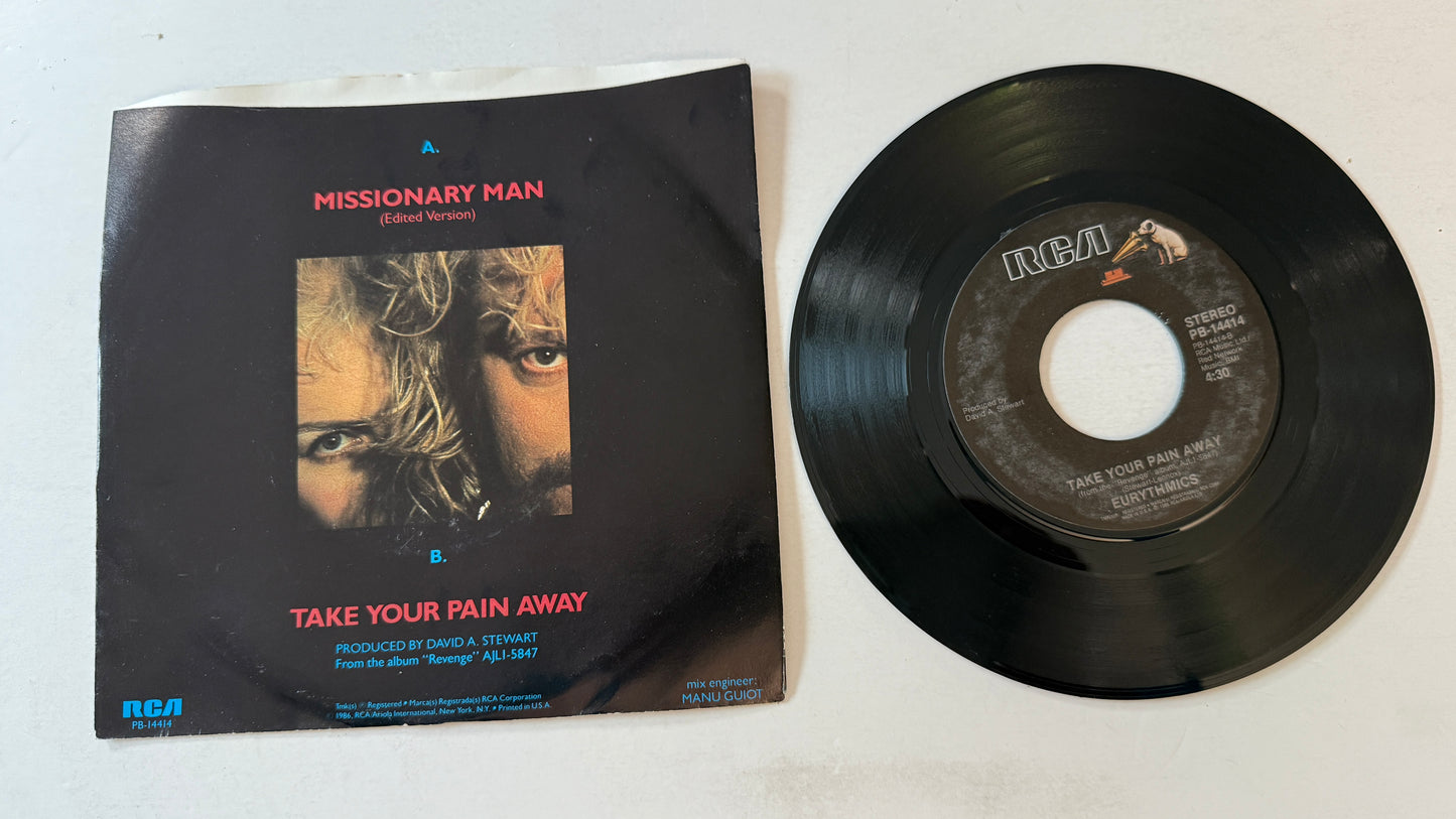 Eurythmics Missionary Man (Edited Version) Used 45 RPM 7" Vinyl VG+\