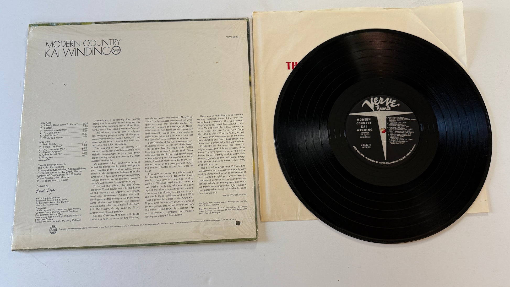 Kai Winding Modern Country Used Vinyl LP VG+\VG+