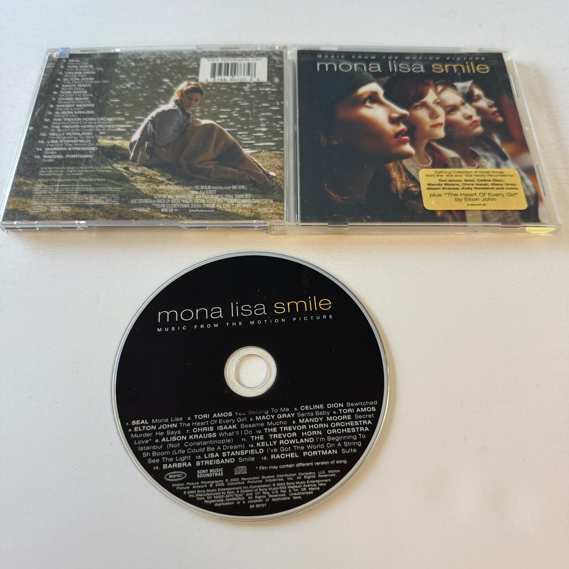 Rachel Portman Mona Lisa Smile: Music From The Motion Picture Used CD VG+\VG