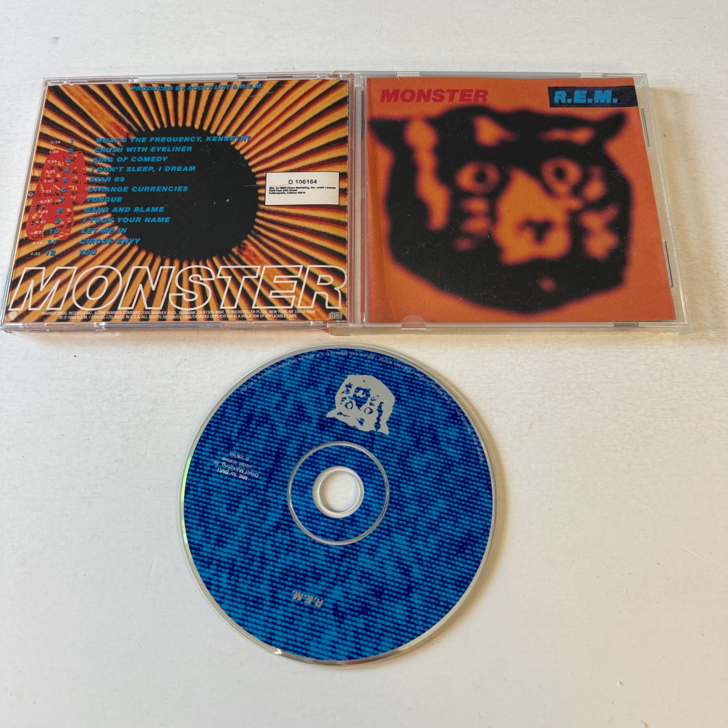 R.E.M. Monster Used CD VG+\VG+