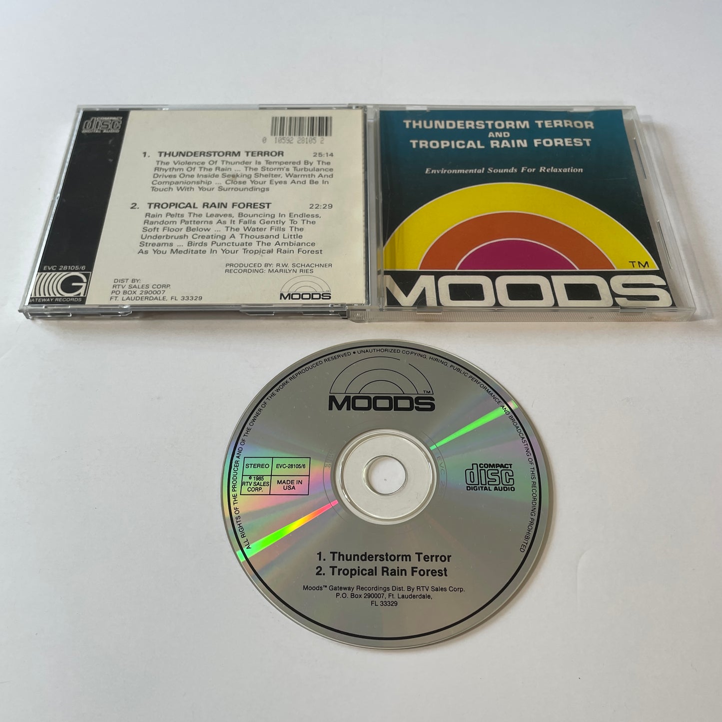 No Artist Moods: Thunderstorm Terror / Tropical Rain Forest Used CD VG+\VG+