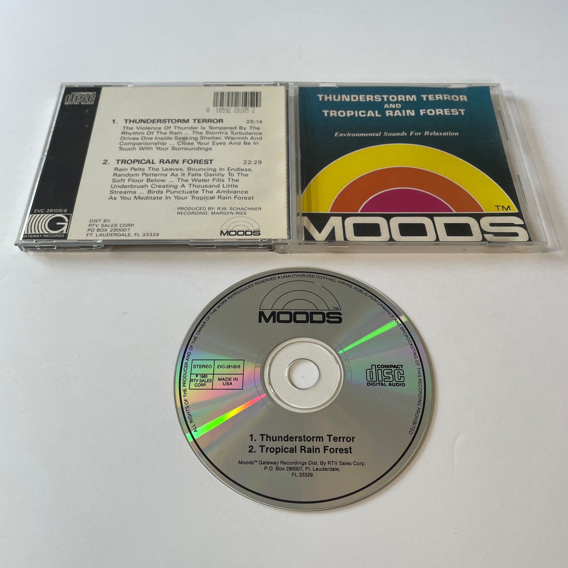 No Artist Moods: Thunderstorm Terror / Tropical Rain Forest Used CD VG+\VG+