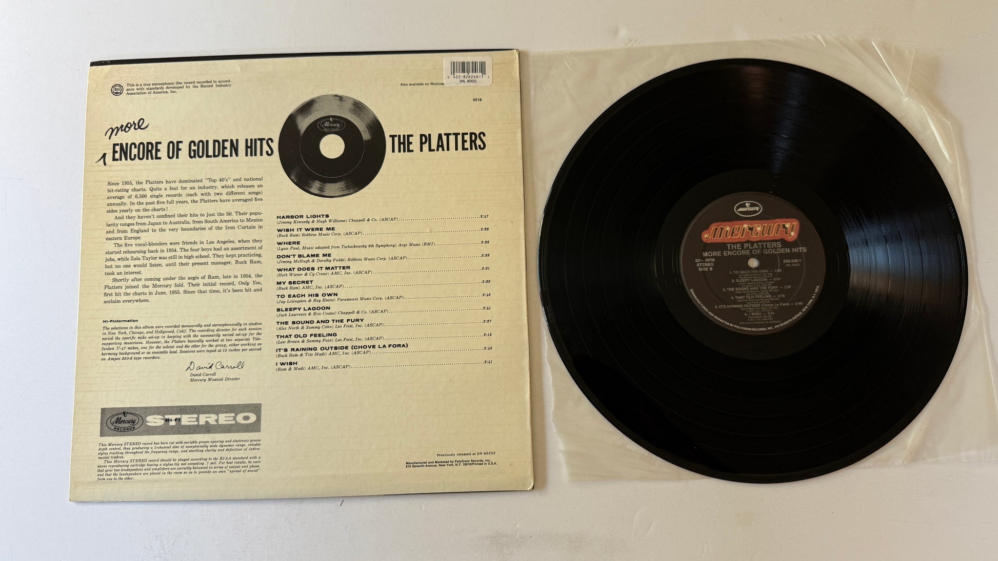 The Platters More Encore Of Golden Hits Used Vinyl LP VG+\VG