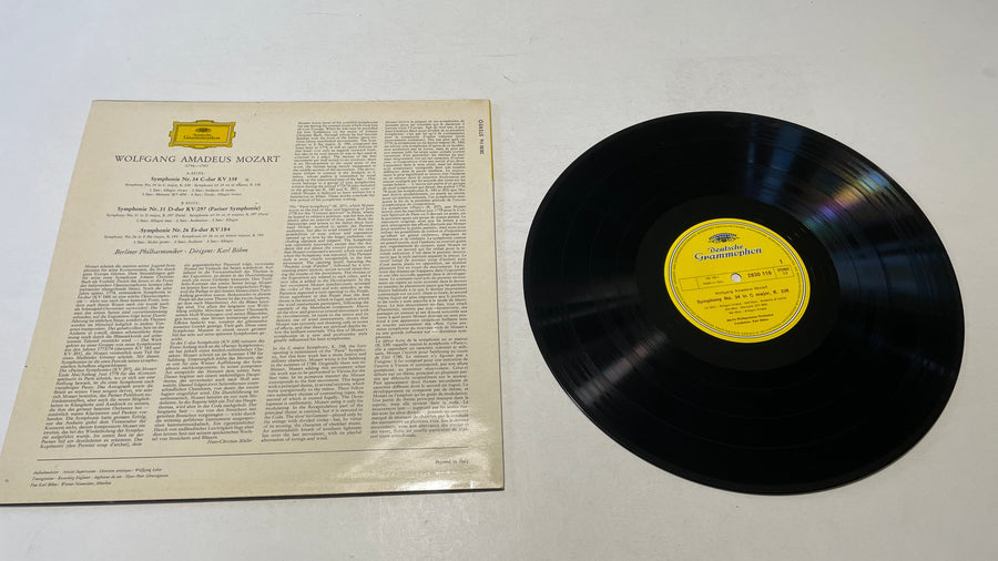 Mozart Berlin Philharmonic, Karl Böhm – Symphony No. 34, 31 and 26 Used Vinyl LP VG+\VG+