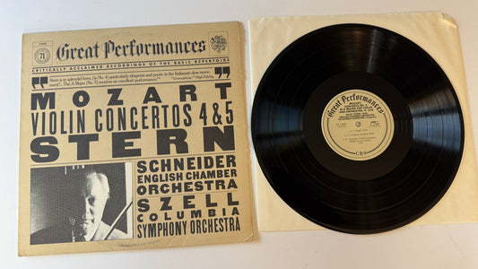 Wolfgang Amadeus Mozart Mozart: Violin Concertos No. 4 & 5 Used Vinyl LP VG+\VG+