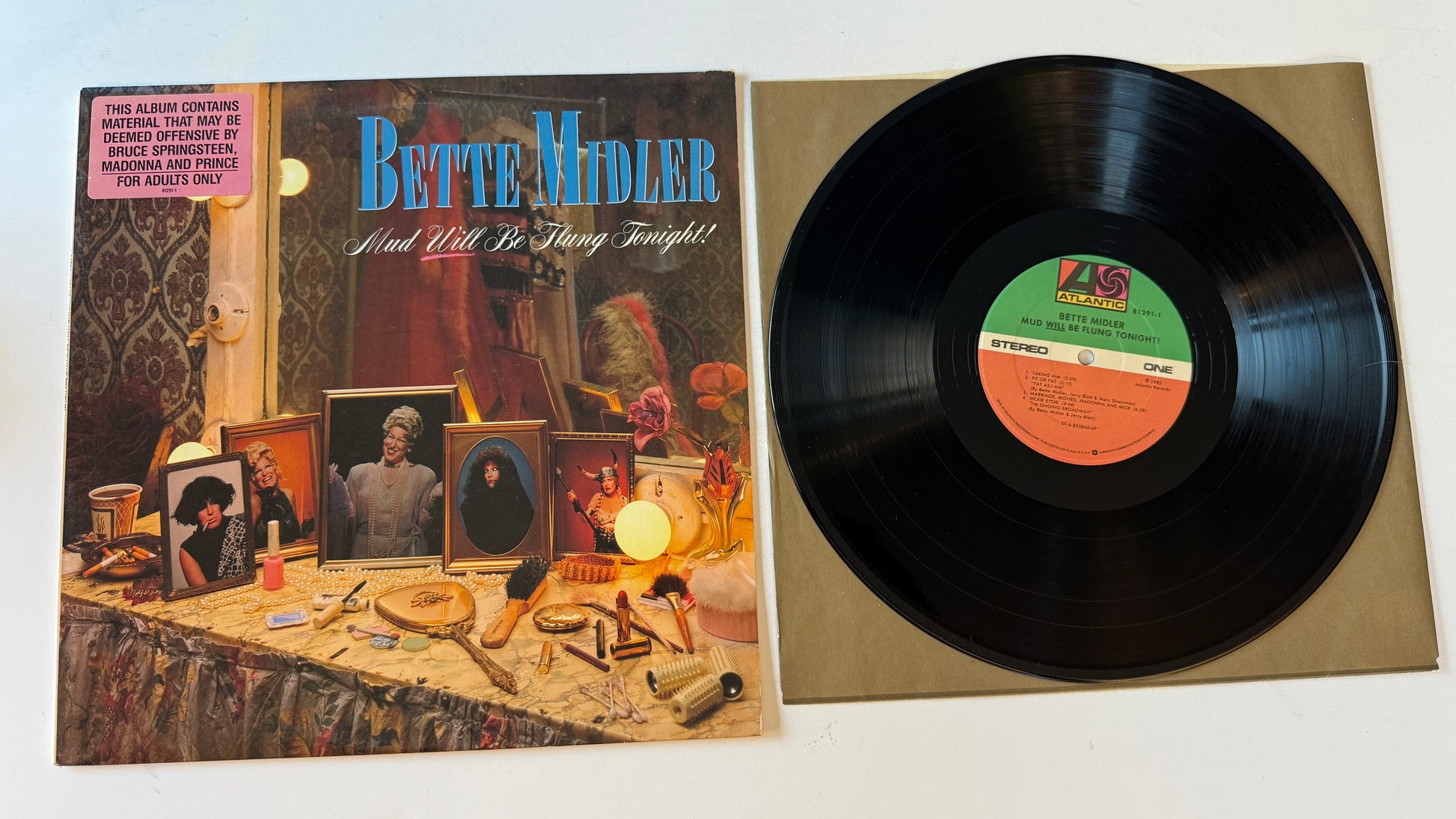 Bette Midler Mud Will Be Flung Tonight! Used Vinyl LP VG+\VG+