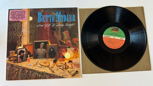 Bette Midler Mud Will Be Flung Tonight! Used Vinyl LP VG+\VG+