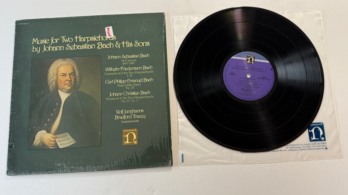 Rolf Junghanns Music For Two Harpsichords By Johann Sebastian Bach & His Sons Used Vinyl LP VG+\VG+