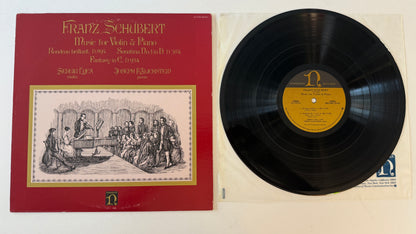 Franz Schubert Music For Violin & Piano Used Vinyl LP VG+\VG