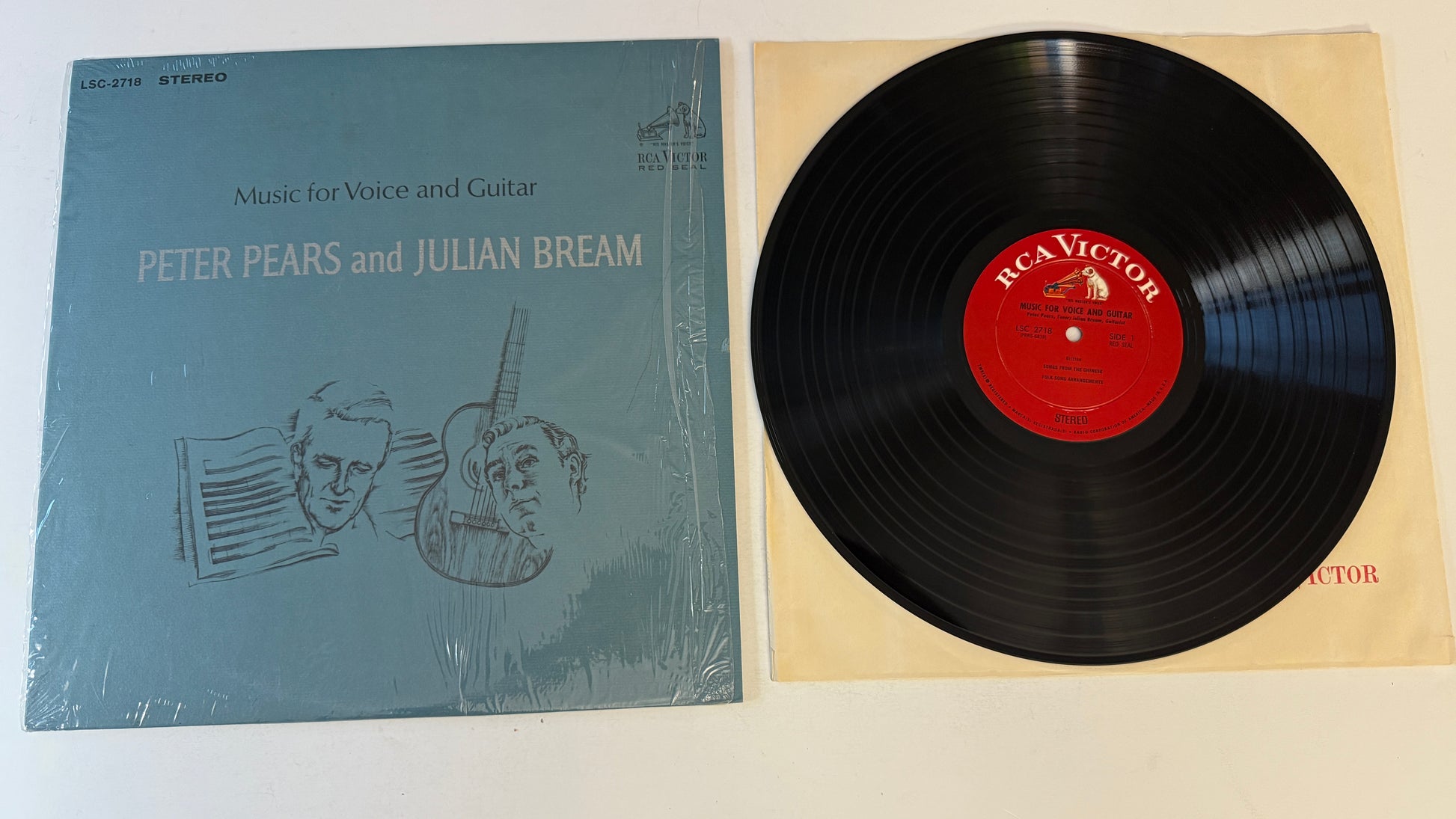 Peter Pears Music For Voice And Guitar Used Vinyl LP VG+\VG+