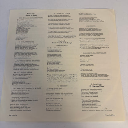 Peter Pears Music For Voice And Guitar Used Vinyl LP VG+\VG+