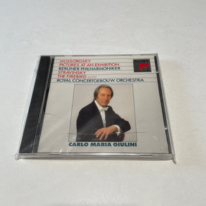 Mussorgsky, Berliner Philharmoniker, Stravinsky Carlo Maria Giulini Pictures At An Exhibition / The Firebird Used CD VG+\VG