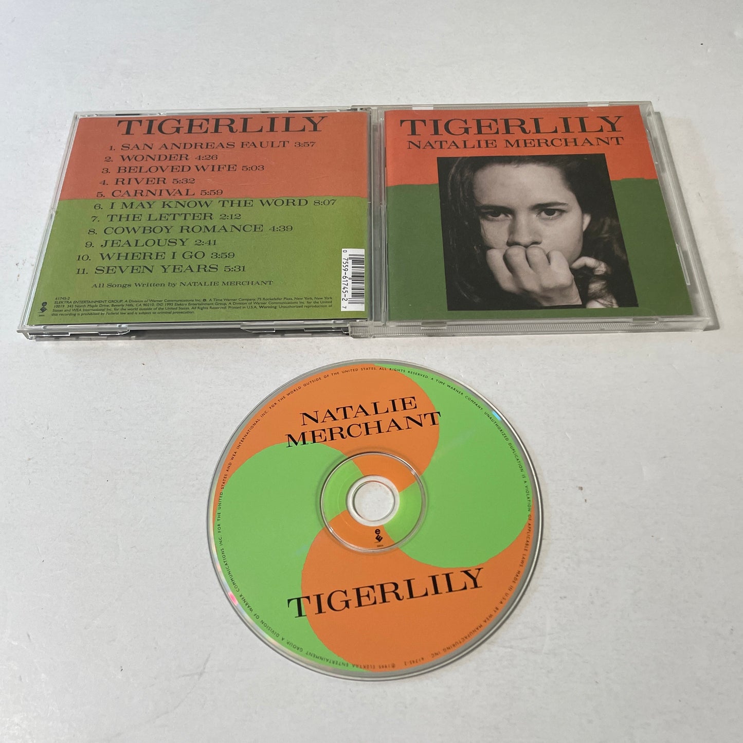 Natalie Merchant Tigerlily Used CD VG\VG