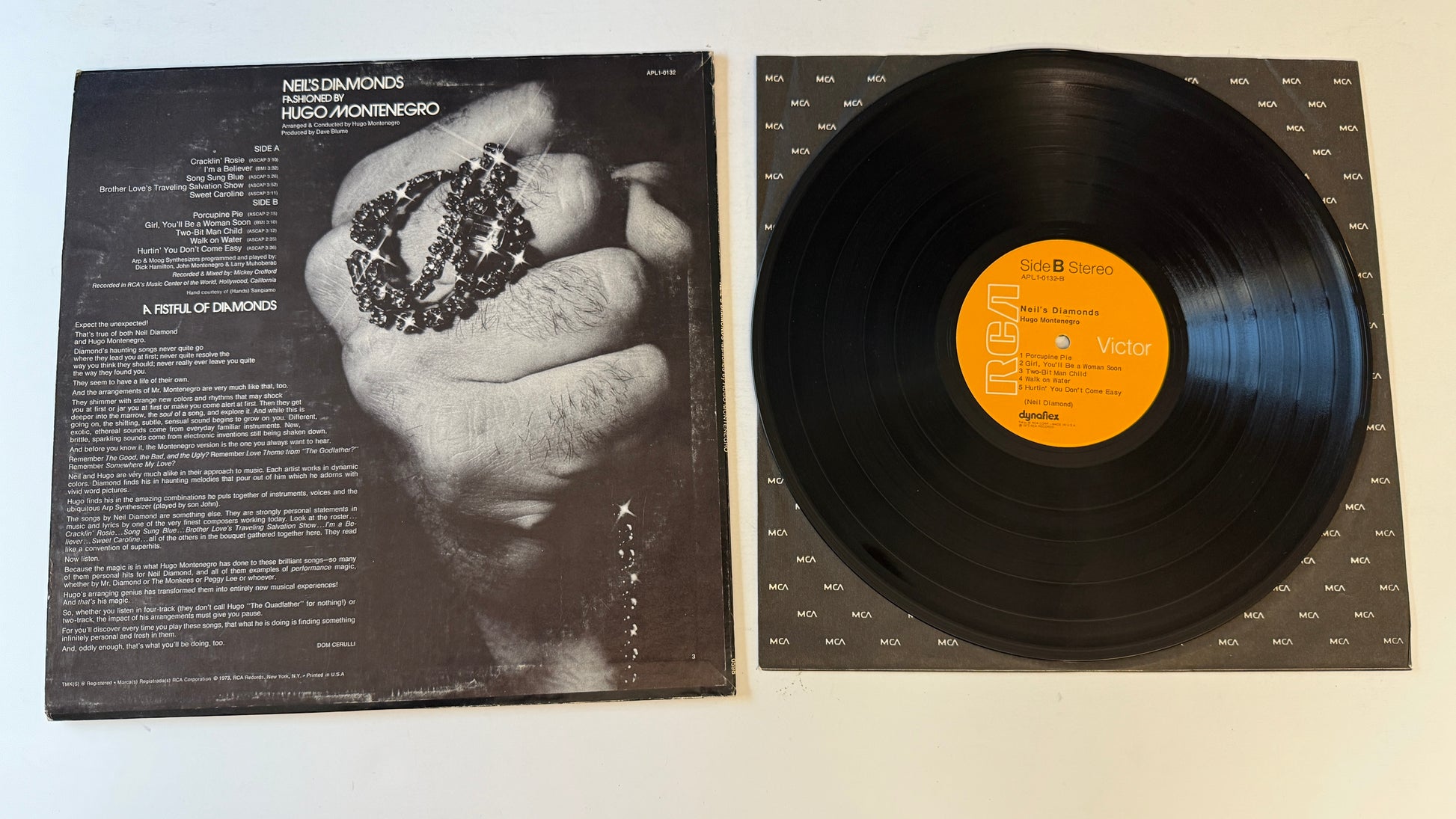 Hugo Montenegro Neil's Diamonds Fashioned By Hugo Montenegro Used Vinyl LP VG+\VG