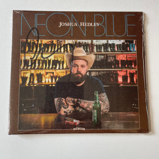 Joshua Hedley Neon Blue Signed New Sealed CD M\M