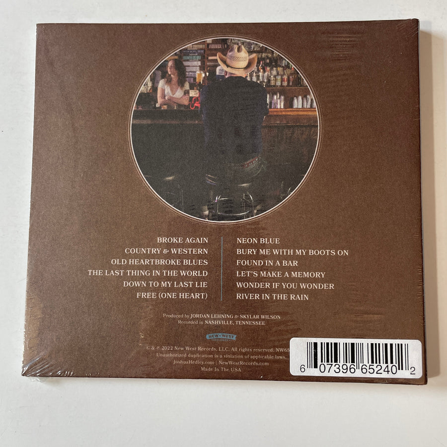 Joshua Hedley Neon Blue Signed New Sealed CD M\M