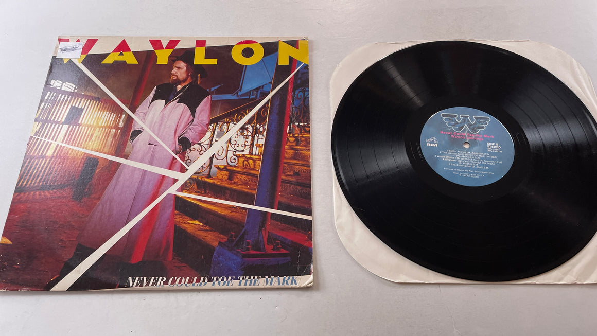 Waylon Jennings Never Could Toe The Mark Used Vinyl LP VG\G+