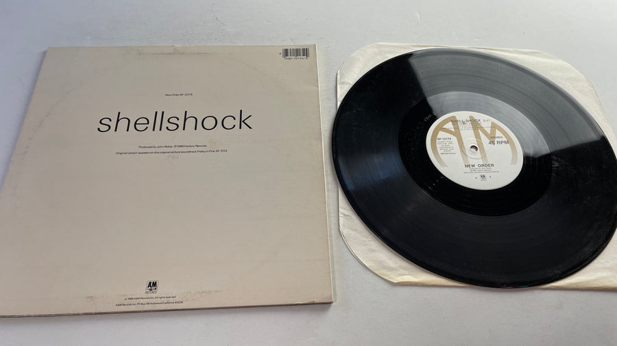 New Order Shellshock 12" Used Vinyl Single VG+\VG+