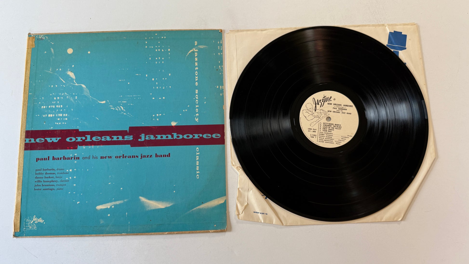 Paul Barbarin And His Jazz Band New Orleans Jamboree Used Vinyl LP VG+\G+