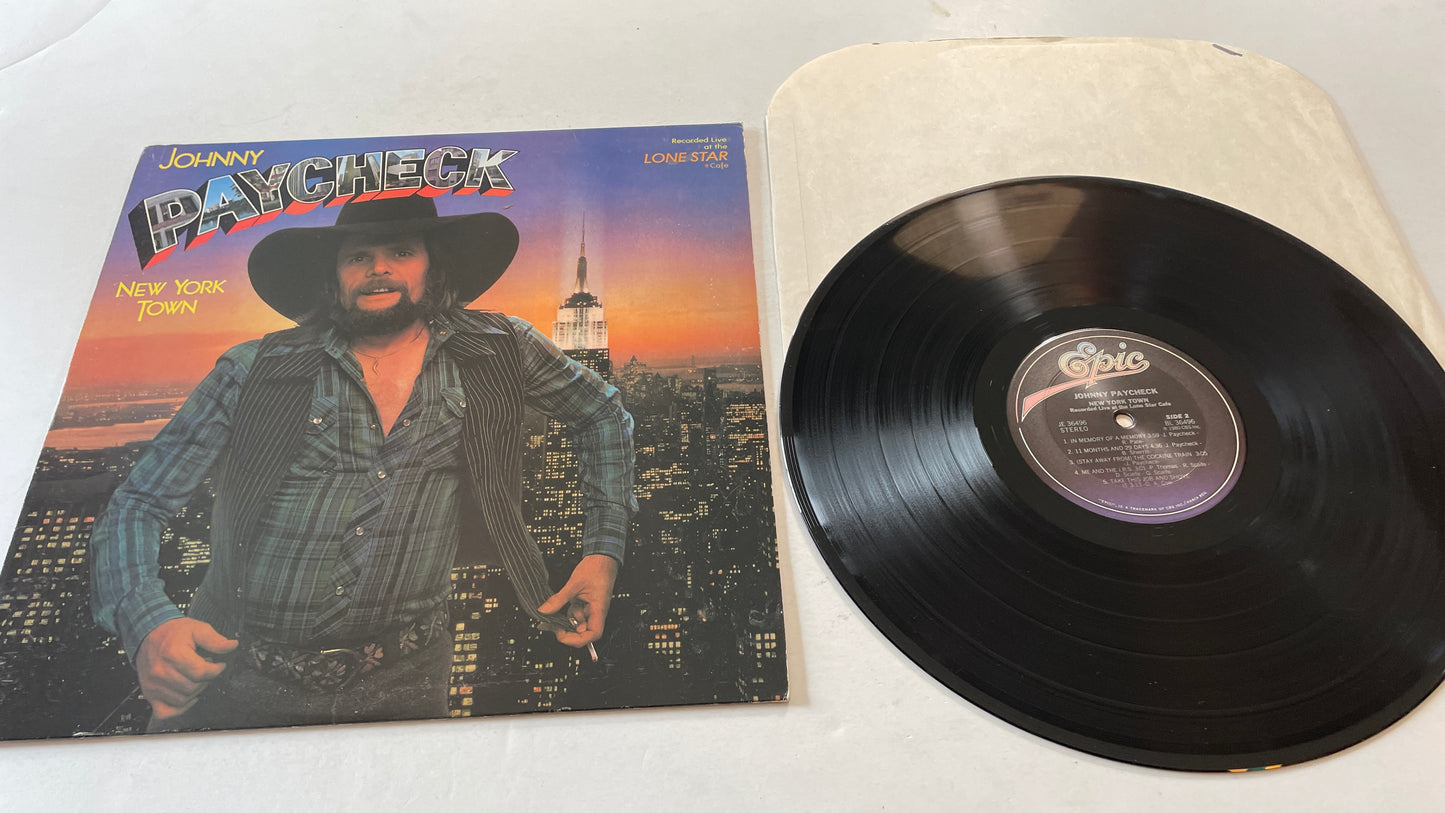 Johnny Paycheck New York Town Used Vinyl LP VG+\VG