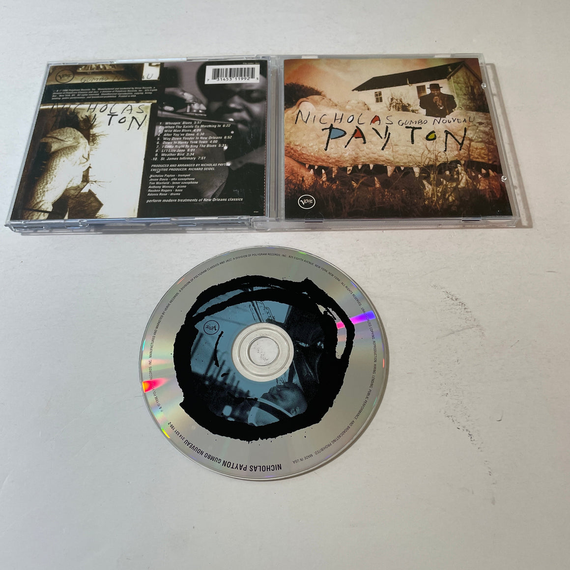 Nicholas Payton Gumbo Nouveau Used CD VG+\VG+