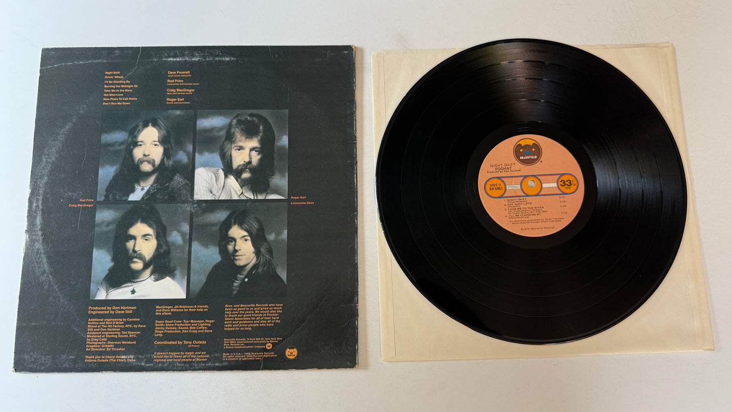 Foghat Night Shift Used Vinyl LP VG+\VG