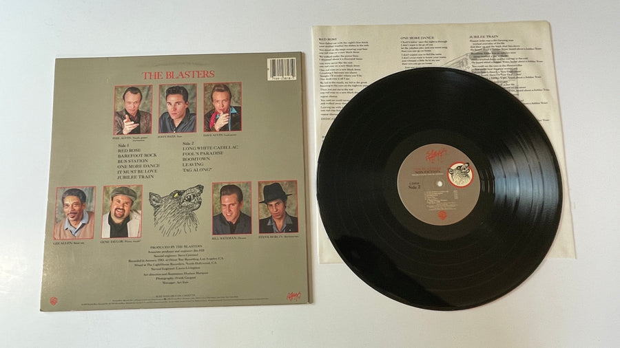 The Blasters Non Fiction Used Vinyl LP VG+\VG