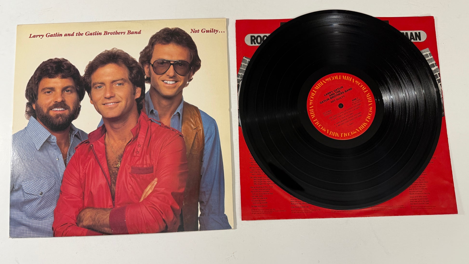Larry Gatlin & The Gatlin Brothers Not Guilty... Used Vinyl LP VG+\VG+